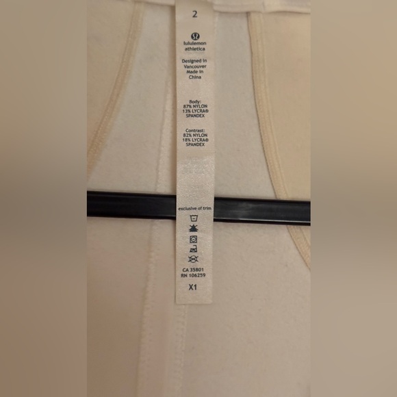 Lululemon Forme Jacket*BR Size 2 White - Picture 2 of 13
